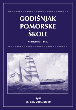 GODIŠNJAK POMORSKE ŠKOLE