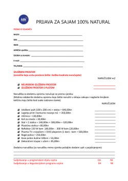 Preuzmite prijavnicu i pravilnik