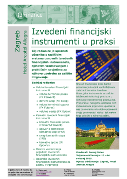 Izvedeni financijski instrumenti u praksi