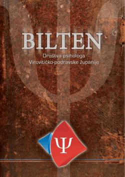 broj 1 - Dru&scaron;tvo psihologa Virovitičko