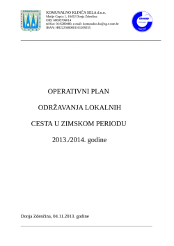 KOMUNALNO KLINČA SELA d