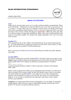 Qbasic za apsolutne pocetnike