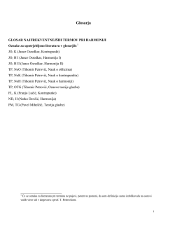 Hrva&scaron;ko-slovenski glosar glasbenih terminov