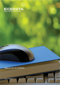 Cognita bro&scaron;ura