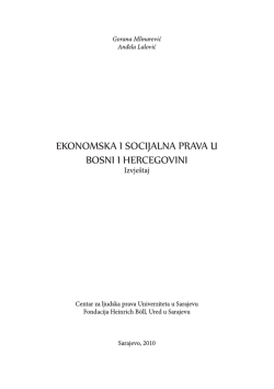 ekonomska i socijalna prava u bosni i hercegovini - Heinrich