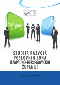 studija razvoja poslovnih zona u zapadno - RIC - REDAH-a