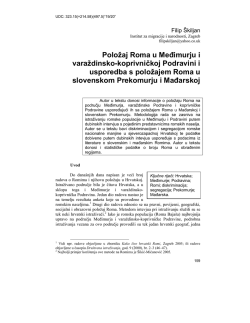 Položaj Roma u Međimurju i varaždinsko