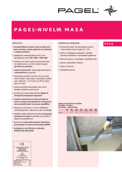 PAGEL®-NIVELIR MASA - Pagel Spezial