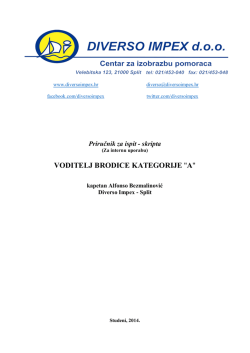 Voditelj brodice kategorije A skripta