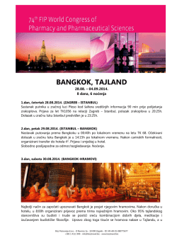BANGKOK, TAJLAND - Bizz putovanja doo