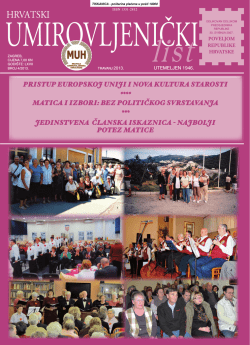 HRVATSKI - Matica umirovljenika Hrvatske