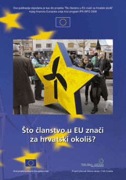 Što članstvo u EU znači za hrvatski okoliš?
