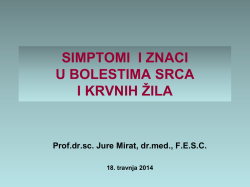 simptomi i znaci u bolestima srca i krvnih žila