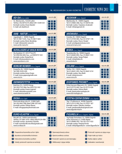 Popis izlagača na CN 2011 sa njihovim kontakt