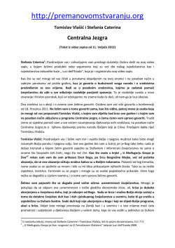 Tomislav Vla&scaron;ić i Stefania Caterina Centralna Jezgra