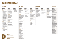DAN D 2012 - PROGRAM - Hrvatsko dizajnersko dru&scaron;tvo