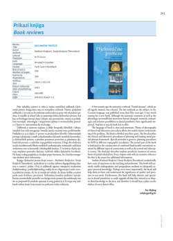 Prikazi knjiga Book reviews
