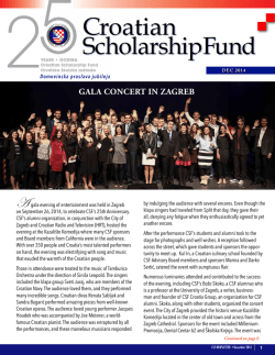 gala concert in zagreb - Croatian Scholarship Fund