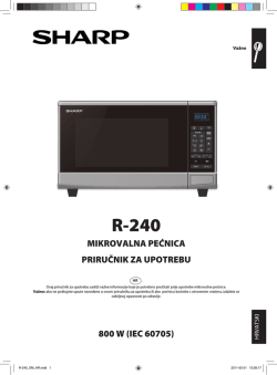 mikrovalna pećnica priručnik za upotrebu