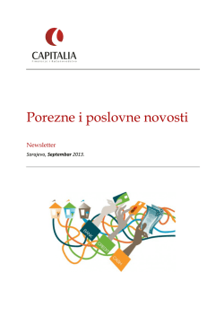 Porezne i poslovne novosti