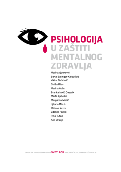 Psihologija u za&scaron;titi mentalnog zdravlja