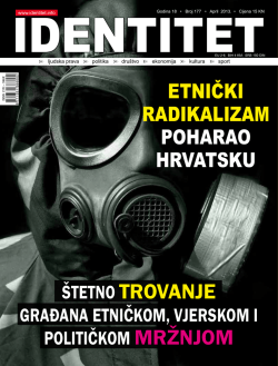 ETNIČKI RADIKALIZAM POHARAO HRVATSKU