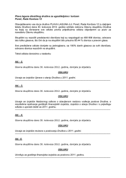 Odluke Glavna skupština Plava laguna d.d. 2012 (pdf)