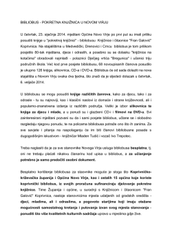 BIBLIOBUS - POKRETNA KNJIŢNICA U