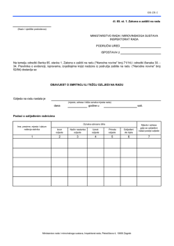 Obrazac OB-ZR-I - ALFA ATEST doo