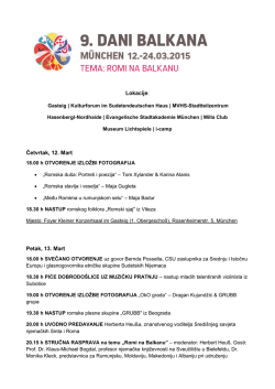 Dostupan program u PDF-u!