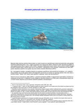 Hrvatski jadranski otoci, otočići i hridi