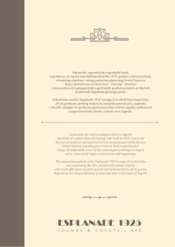 Esplanade, najprestižniji zagrebački hotel, sagrađen je na mjestu