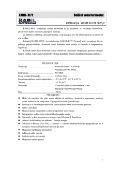 KAREL- RF/T Bežični sobni termostat