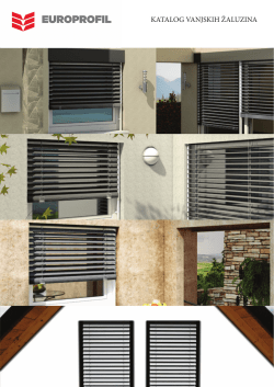 KATALOG VANJSKIH ŽALUZINA