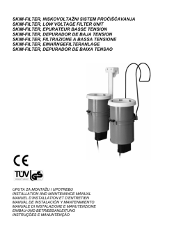 SKIM-FILTER, LOW VOLTAGE FILTER UNIT