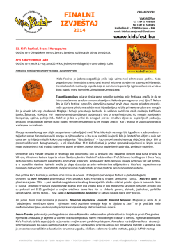 Finalni izvje&scaron;taj 2014