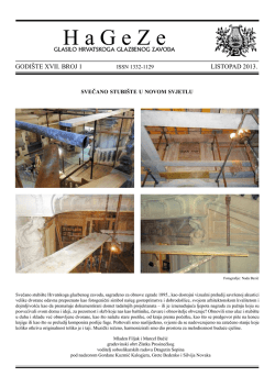 Glasilo HaGeZe, Listopad 2013. (XVII/1)