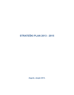 Strate&scaron;ki plan Centra za mladež Zapre&scaron;ić 2013-2015