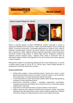 Kotlovi za centralno grijanje na pelete THERMOFLUX