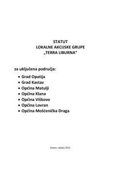 Statut LAG-a - LAG Terra liburna