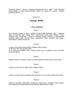 Statut Udruge