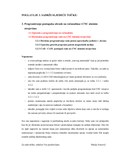 POGLAVLJE 3- Prve dvije tocke.pdf - Tehnologija obrade materijala