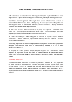 Pranje ruku djeluje kao cjepivo protiv zaraznih bolesti Jeste li znali