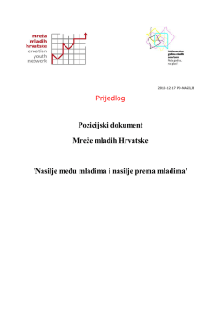 Nasilje među mladima i nasilje prema mladima