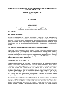 Euromelanoma dan 2013.