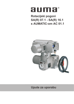 DrehantriebeSA(R) 07.1 - SA(R) 16.1mit AUMATIC AC 01.1