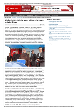 Mladen Lojkić: Sekularizam, laicizam i ateizam u službi Zloga