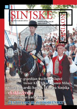PDF - Kulturno umjetničko sredi&scaron;te Sinj