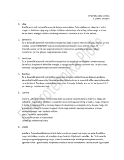 Finomehanička tehnika II. pisana provjera 1. Uteg Statički - T-com
