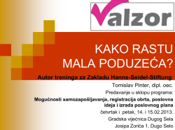 Prezentacija - Zaklada Hanns Seidel